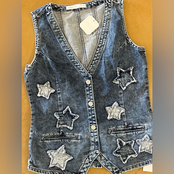 Altar'd State Val Star Denim Vest - Picture 4 of 11